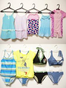 21* teens swimsuit ( Marie Claire /FILA/SOMETHING EDWIN/Disney/ other )140~160 size degree *9 pieces set 