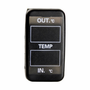 品番U10 S321 ハイゼットカーゴ 車内 車外同時計測 温度計キット スイッチホール トヨタBタイプ 外気温 室温