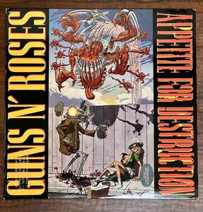 GUNS N’ ROSES APPETITE FOR DESTRUCTION USプロモ GOLD STAMP LP