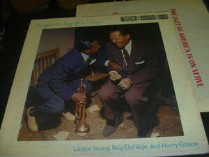 LP12in米VERVE盤 MG V-8316VERVE INC黒地シルバーTmono両太溝 LESTER YOUNG/LAUGHIN' TO KEEP FROM CRYIN