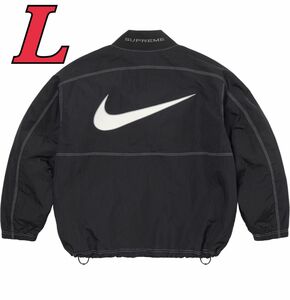 Supreme x Nike Ripstop Pullover Lサイズ ブラック シュプリーム x ナイキ 