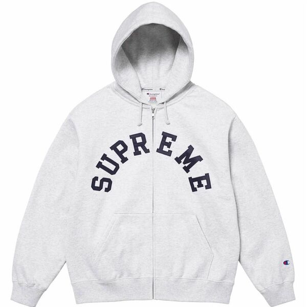 Supreme x Champion Zip Hooded Sweatshirt XXL 未使用品　アッシュグレー