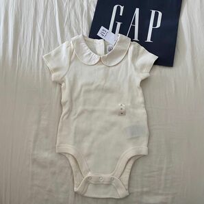 新品未使用 baby GAP 90 襟付き ロンパース ボディシャツ 半袖