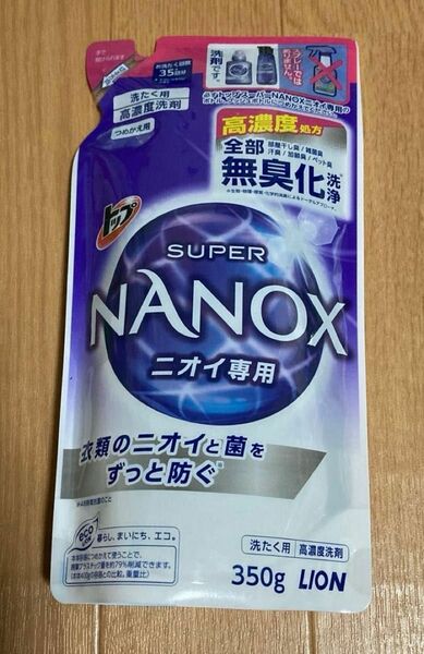 トップ スーパーナノックス ニオイ専用 ［つめかえ用］ アクアソープの香り 350g