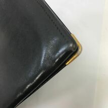 35463-21 0513Y ダンヒル dunhill 長財布 ブラック 札入れ レザー 黒 ウォレット 難あり　※破れあり_画像8