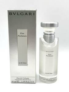 [7756]BVLGARI BVLGARY Eau de Parfumee au the blanc 40mlo puff meo-te Blanc o-te cologne spray remainder 7 break up degree perfume fragrance 