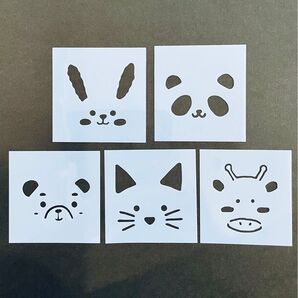 ステンシルシート アニマル