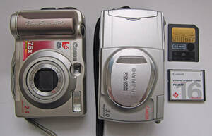 Canon PowerShot　A20 & OLYMPUS C-300 ZOOM