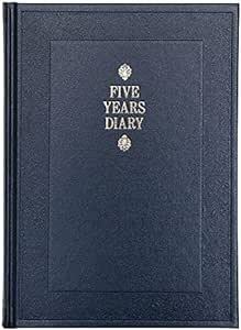 アピカ 日記帳 5年日記 横書き A5 日付け表示あり D304(1冊) 濃