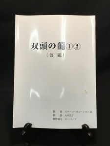 『台本 仮題 「双頭の龍①②」監督：横山一洋 脚本：松平章全 出演：大沢樹生 本宮泰風 赤井英和 』