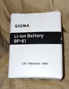 デジカメ用バッテリー:SIGMA BP-61