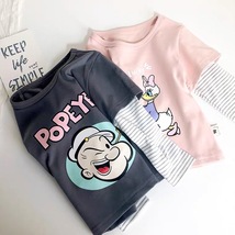 キッズ長袖Tシャツ 子ども 男の子 女の子兼用 子供服 アニメ かわいい 柔らかい 肌着 部屋着（サイズ：110ｃｍ）J14_画像2