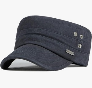 送料無料　帽子 キャップ メンズ 大きいサイズ カラーはネイビーのみ　通気性・軽量 ・サイズ調整・コットン100%】 ネイビー帽子
