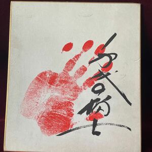 千代の富士　サイン　手形　色紙　大相撲 元大相撲力士 横綱 