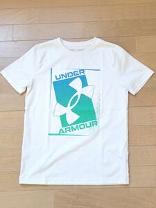 アンダーアーマー　Tシャツ　ホワイト　白　半袖　バスケ　YLG　150サイズ