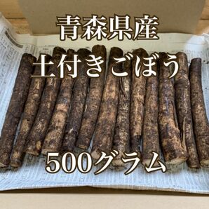 青森県産！土付きごぼう　500グラム