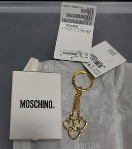  Moschino tag equipped key ring MOSCHINO key holder 