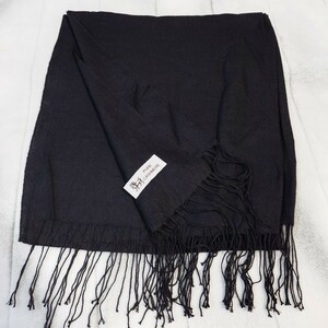  postage 250 jpy * cashmere 100% thin stole black 