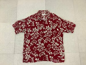 【古着】Men's CAMPIA MODA カンピアモダ アロハシャツ シャツ 紅色系 ワインレッド XXL / ヴィンテージ USA