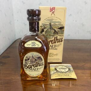 33YC5171Cardhuカーデュ12年　single MALT HIGHLAND スコッチウイスキー　1000ml 1リットル　43% 未開栓