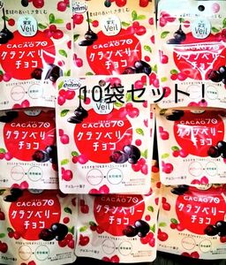 果実ヴェール カカオ70 クランベリーチョコレート 36g×10 ドライフルーツチョコ　お値下げ不可 ハイカカオ