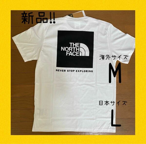 THE NORTH FACE 半袖Tシャツ ホワイト (海外サイズM)