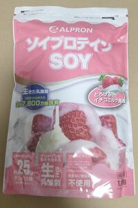 アルプロン ALPRON ソイプロテイン SOY イチゴミルク風味 1000g