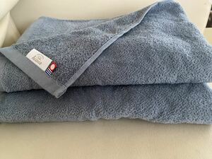 1 иен ~ сейчас . полотенце [ новый товар ] голубой серый Schic . банное полотенце 2 листов 