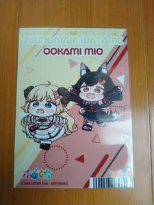 ホロライブ ブロマイド ホロぐら　アニメイト 特典　角巻わため＆大神ミオ【同梱可能】