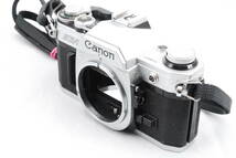 【意外と綺麗・シャッター鳴き無し】★キャノン・モルトプレーン新品交換済★ Canon AE-1 SLR Film Camera silver 本体のみ #0725_画像1