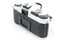 【意外と綺麗・シャッター鳴き無し】★キャノン・モルトプレーン新品交換済★ Canon AE-1 SLR Film Camera silver 本体のみ #0725_画像4