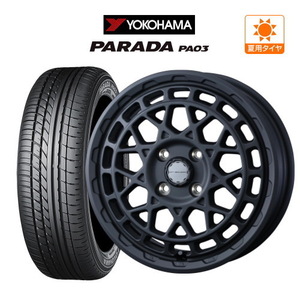 サマータイヤ ホイール 4本セット ウェッズ マッドヴァンス X タイプM YOKOHAMA パラダ PA03 165/55R14