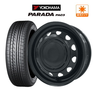 サマータイヤ ホイール 4本セット ウェッズ スチール ネオキャロ YOKOHAMA パラダ PA03 165/55R14