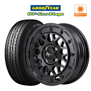 サマータイヤ ホイール 4本セット MID ナイトロパワー M29 スティンガー グッドイヤー GT-エコ ステージ 165/65R15 タフト 等