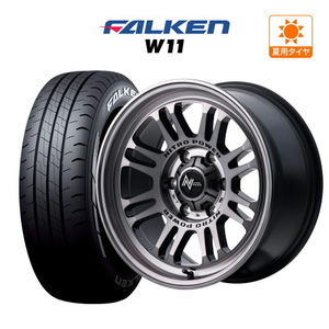 200系 ハイエース ホイール 4本セット MID ナイトロパワー M16 アサルト ファルケン W11 215/65R16