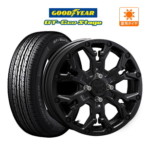 サマータイヤ ホイール 4本セット クリムソン MG ゴーレム Jr. グッドイヤー GT-エコ ステージ 165/65R15 タフト 等