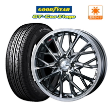 サマータイヤ ホイール 4本セット ウェッズ レオニス MV グッドイヤー GT-エコ ステージ 165/65R15 タフト 等_画像1