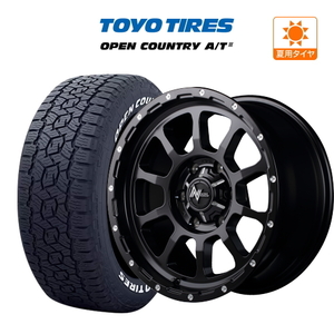 200系 ハイエース ホイール 4本セット MID ナイトロパワー M10 パーシング TOYO オープンカントリー A/T III (A/T3) 215/60R17