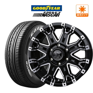 200系 ハイエース ホイール 4本セット BADX ロックケリー MX-2 グッドイヤー NASCAR (ナスカー) 215/60R17