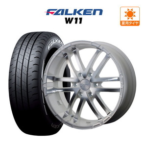 200系 ハイエース ホイール 4本セット アクト AKUT ゼロブレイクS FALKEN W11 215/60R17