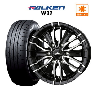 200系 ハイエース ホイール 4本セット BADX ロクサーニ バトルシップIII FALKEN W11 215/60R17