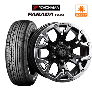 200系 ハイエース ホイール 4本セット クリムソン MG ゴーレム YOKOHAMA PARADA パラダ PA03 215/60R17