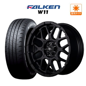 200系 ハイエース ホイール 4本セット ナイトロパワー M28 バレット FALKEN W11 215/60R17 キャラバン