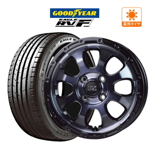 サマータイヤ ホイール 4本セット ホットスタッフ マッドクロス グレイス グッドイヤー イーグル RV-F 165/60R15 ハスラー 等