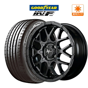 サマータイヤ ホイール 4本セット MID ナイトロパワー M28 バレット KC グッドイヤー イーグル RV-F 165/60R15 ハスラー 等