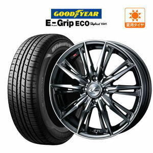 サマータイヤ ホイール 4本セット ウェッズ レオニス GX グッドイヤー エフィシエント グリップ エコ EG01 165/65R14