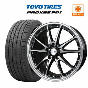 19インチ ホイール 5穴 114.3 4本セット ロクサーニ クロノグラスター TOYO プロクセス FD1 225/45R19 60プリウス アテンザ