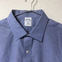 ブルックスブラザーズ　長袖シャツ　ワイシャツ　青色　メンズ　17-1/2 XLサイズ_画像2