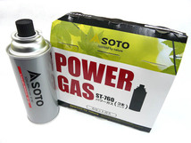 新富士バーナー(SOTO) パワーガス(POWER GAS) ST-760 3本パック ST-7601 ガスボンベ ガスバーナー CB缶 カセットガス 液化ブタン_画像1