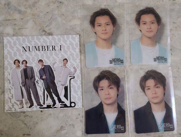 未使用美品!Number_i 平野紫耀 岸優太 クリアカード ステッカー付き きしひら